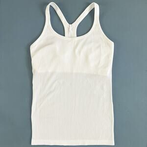 Lululemon Ebb To Street Tank II White Racerback Top
